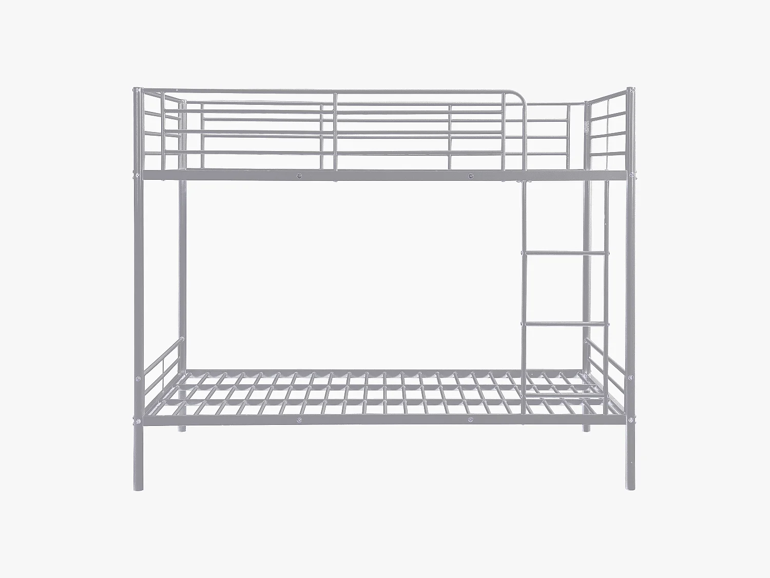 Lits superposés - 2 x 120 x 190 cm - Argent - DUOTIS