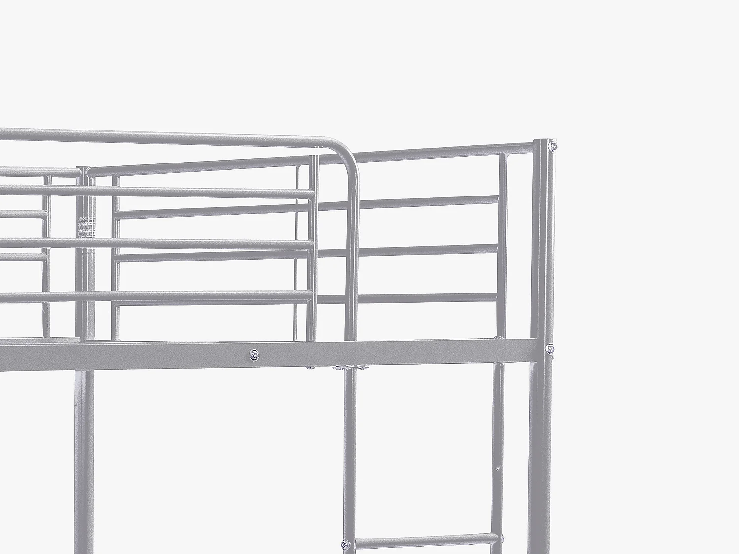 Lits superposés - 2 x 120 x 190 cm - Argent - DUOTIS