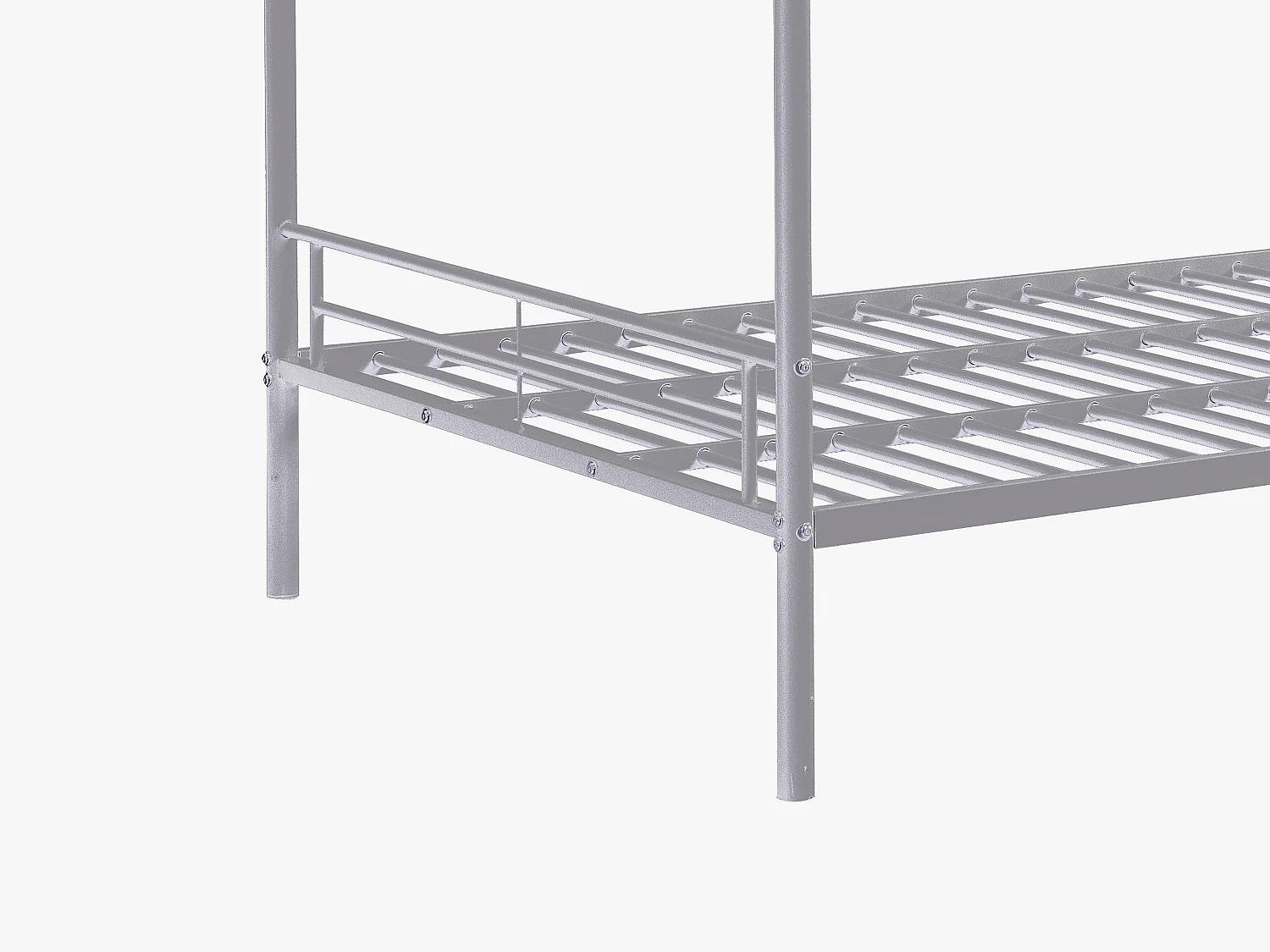 Lits superposés - 2 x 120 x 190 cm - Argent - DUOTIS