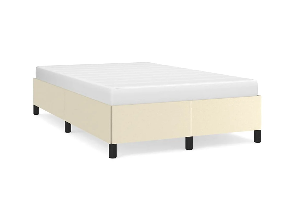 Cadre de lit Crème 120x200 cm Similicuir