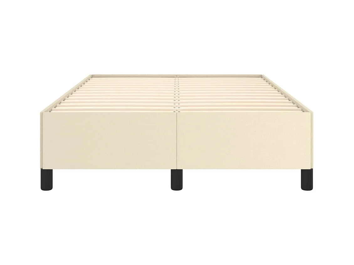Cadre de lit Crème 120x200 cm Similicuir