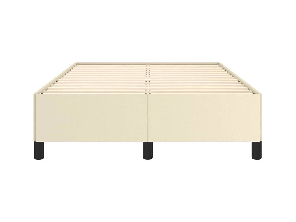 Cadre de lit Crème 120x200 cm Similicuir