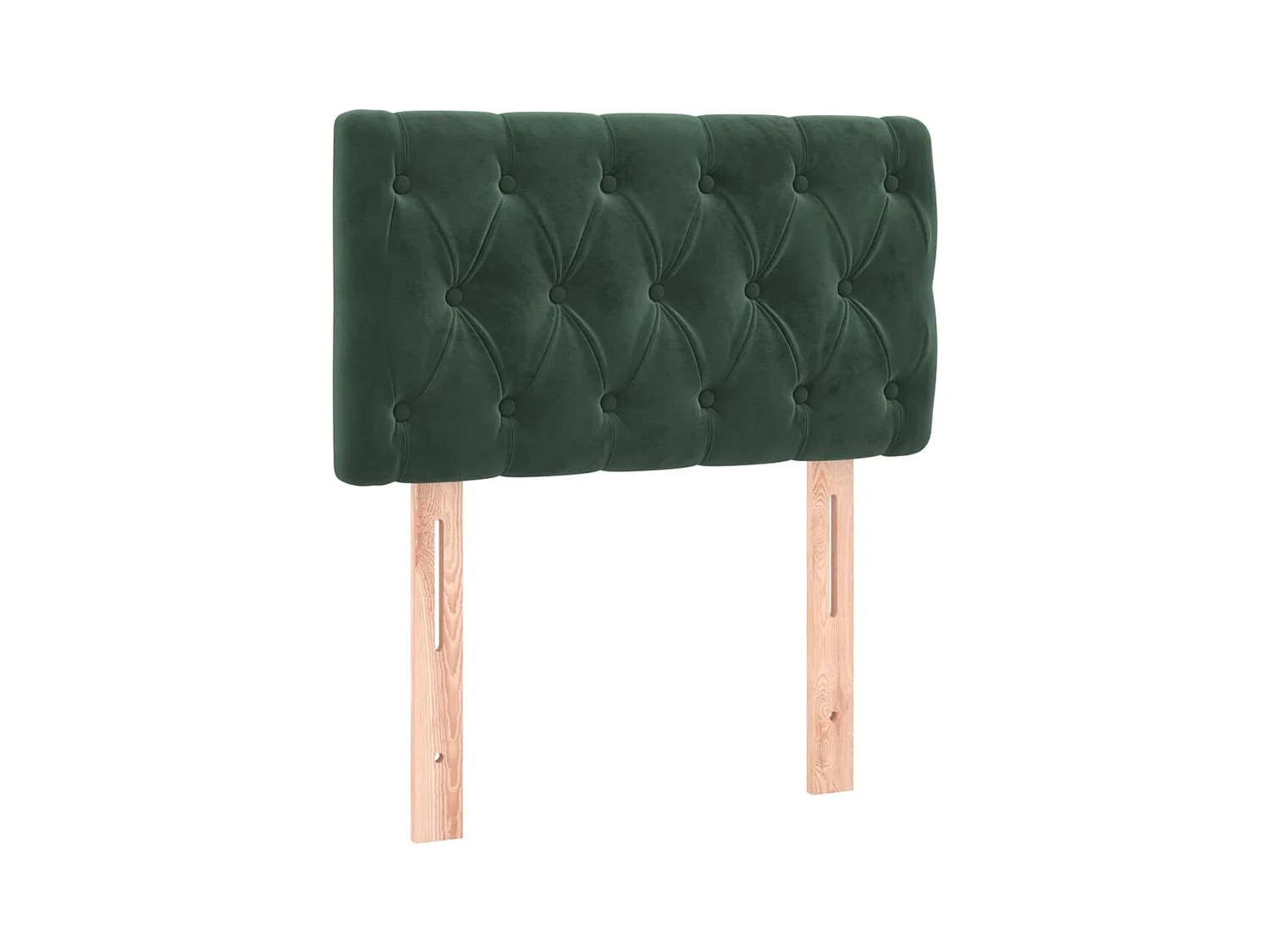 Boxspringbett mit Matratze Dunkelgrün 80x200 cm Samt