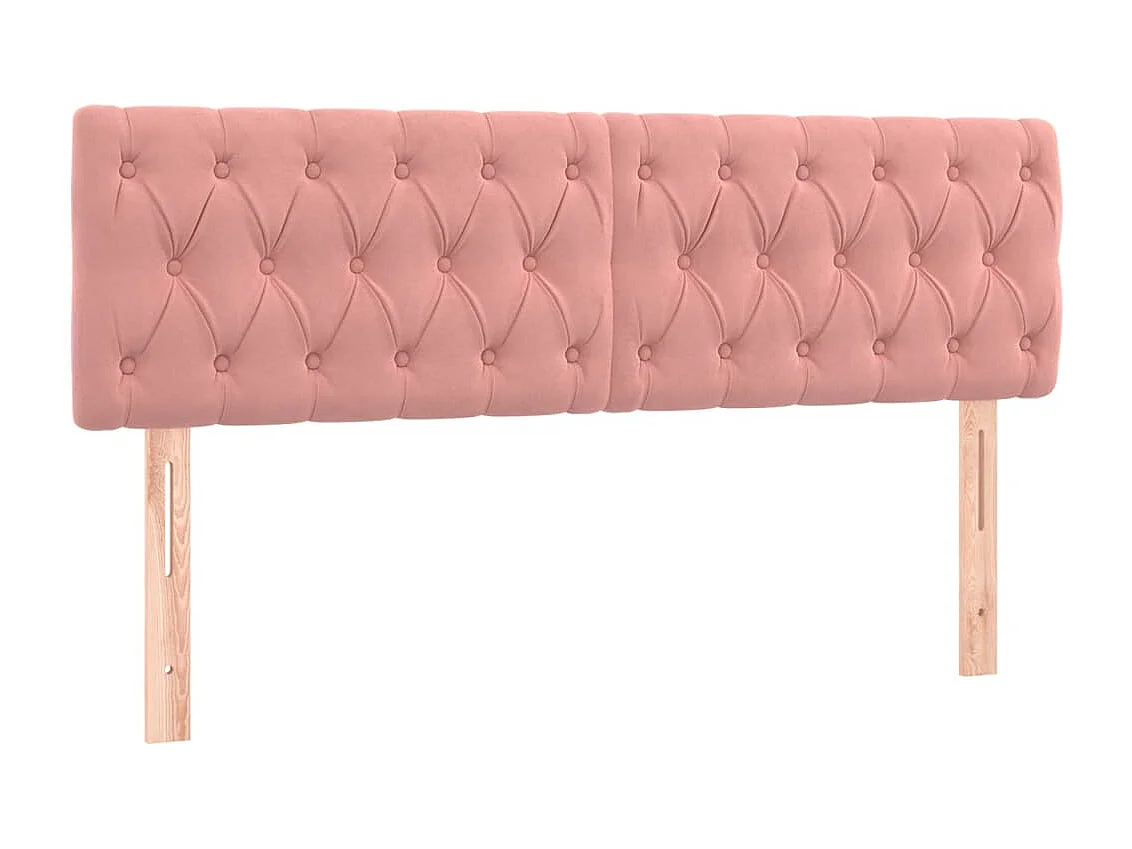 Sommier à lattes de lit avec matelas Rose 140x200 cm Velours