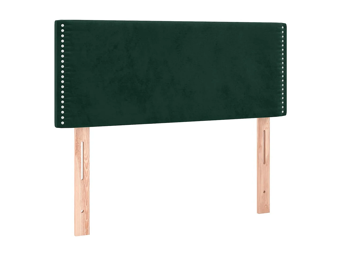 Boxspringbett mit Matratze Dunkelgrün 90x190 cm Samt