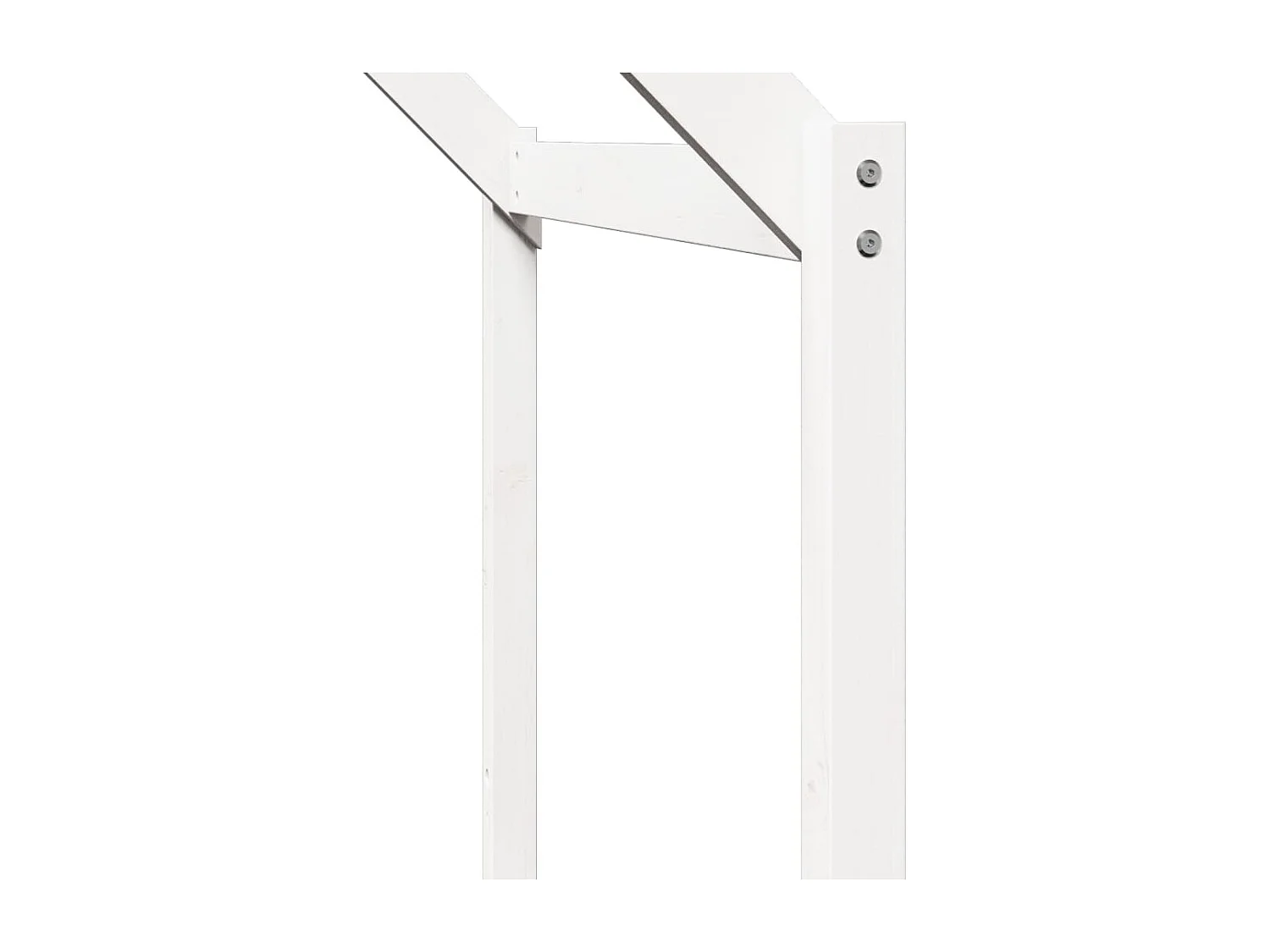 Lit superposé sans matelas blanc 80x200 cm bois de pin massif