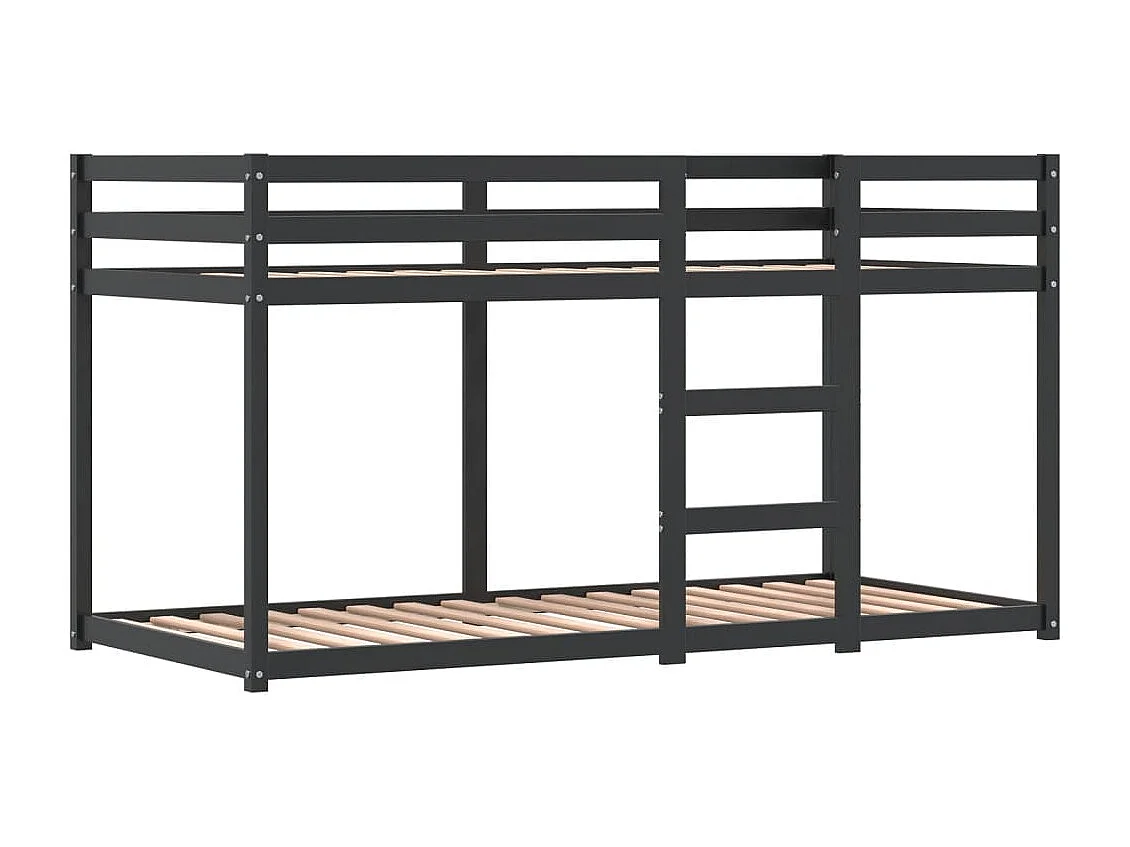 Lit superposé sans matelas 90x200 cm bois de pin massif
