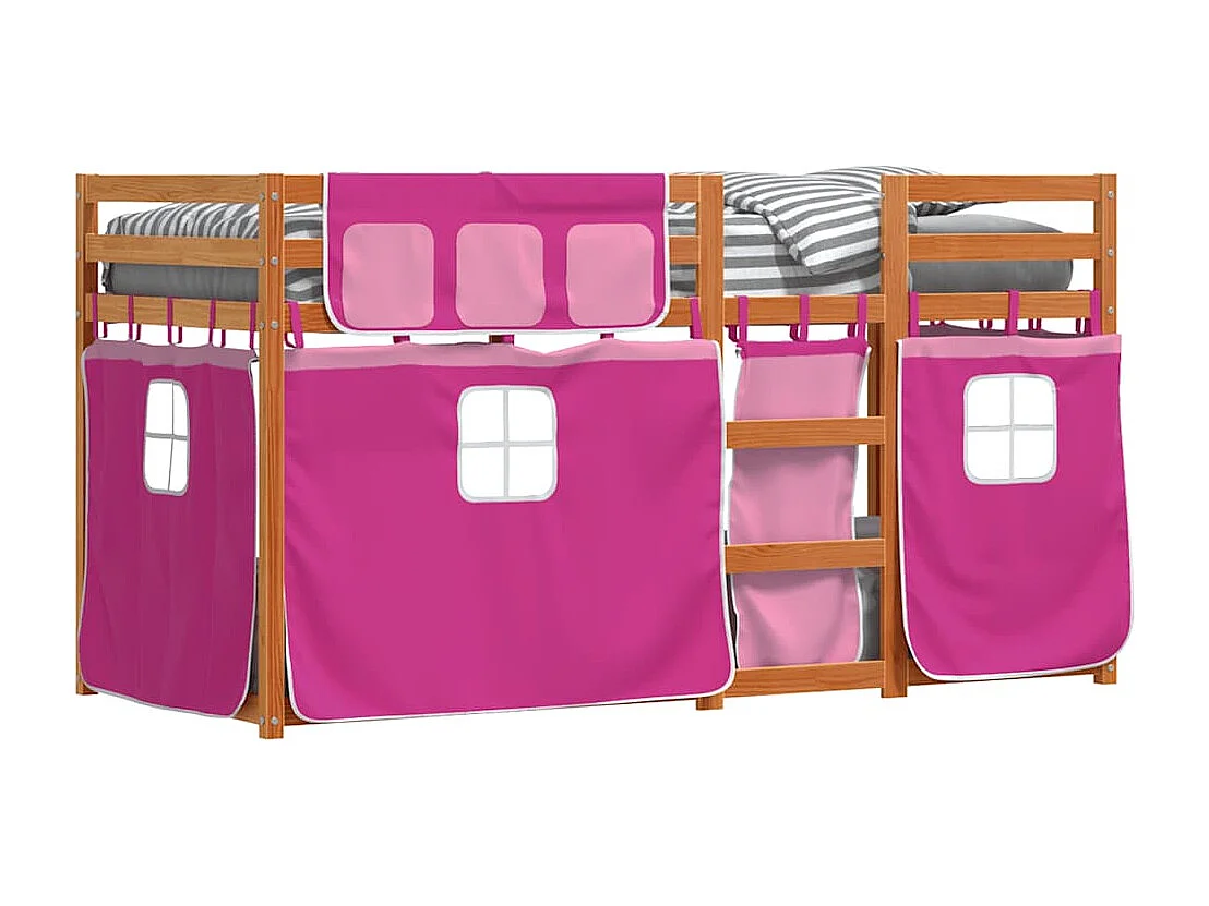 Lit superposé sans matelas 90x200 cm bois de pin massif