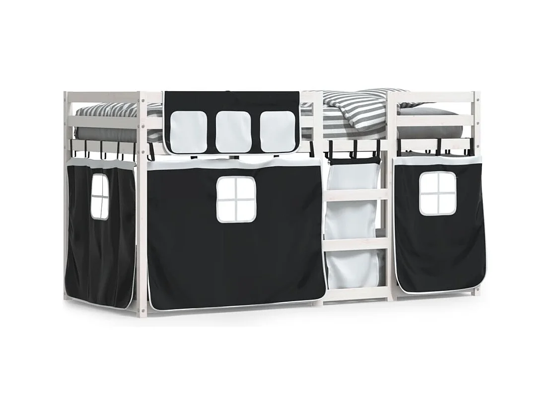 Lit superposé sans matelas 80x200 cm bois de pin massif