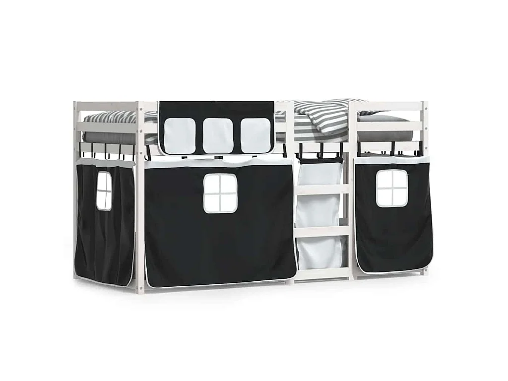 Lit superposé sans matelas 80x200 cm bois de pin massif