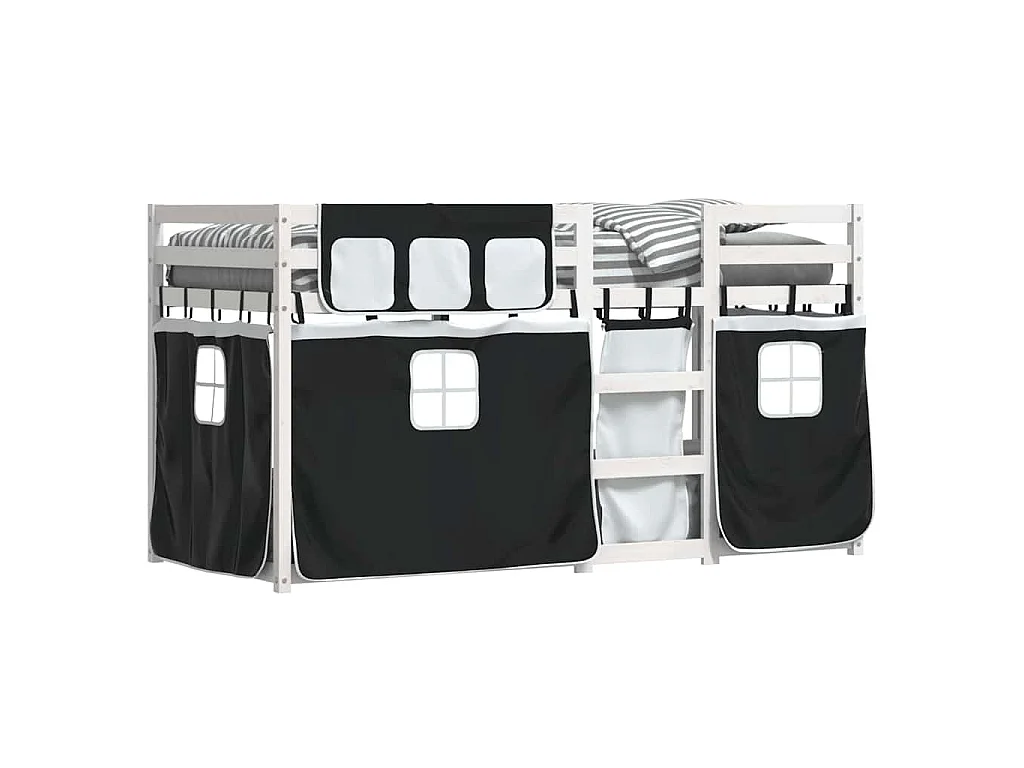 Lit superposé sans matelas 80x200 cm bois de pin massif