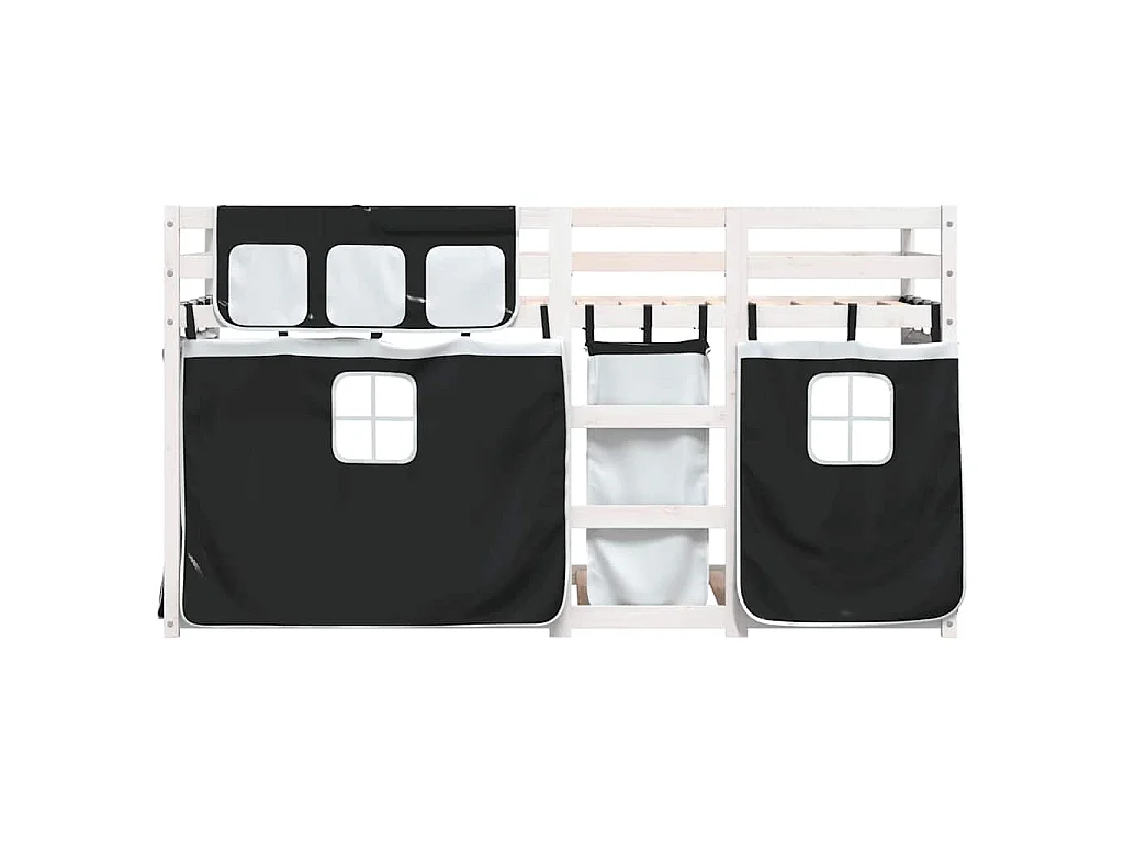 Lit superposé sans matelas 80x200 cm bois de pin massif