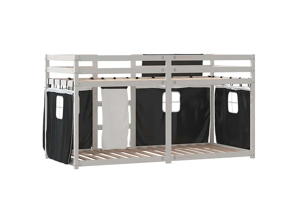 Lit superposé sans matelas 80x200 cm bois de pin massif
