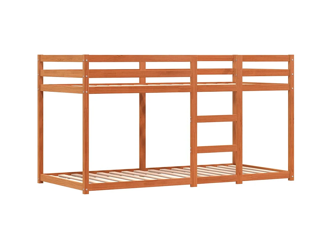 Lit superposé sans matelas 80x200 cm bois de pin massif