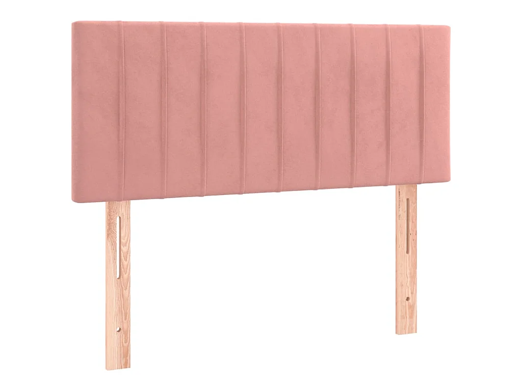 Sommier à lattes de lit avec matelas Rose 100x200 cm Velours