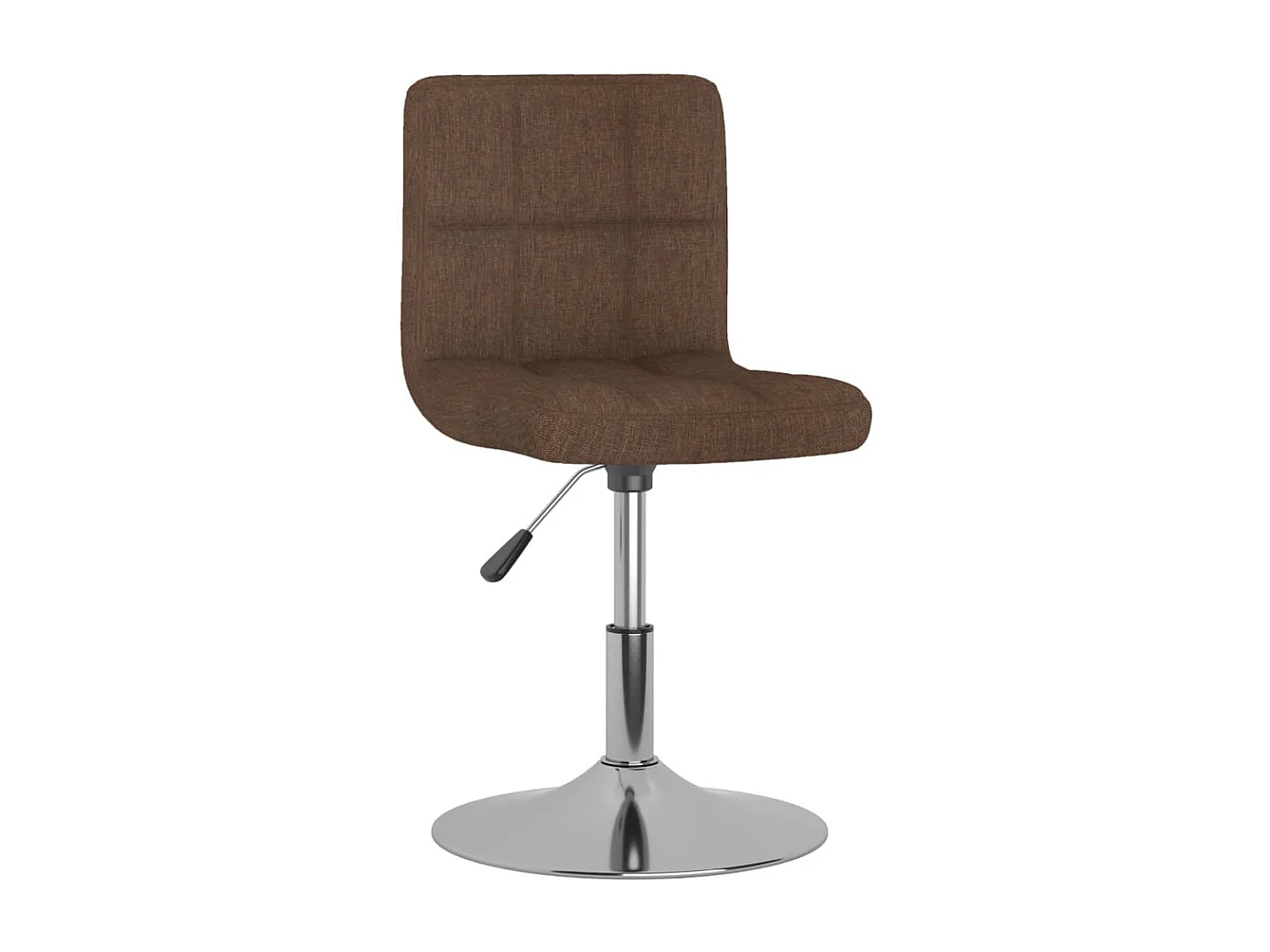 Chaises pivotantes à manger lot de 6 marron tissu