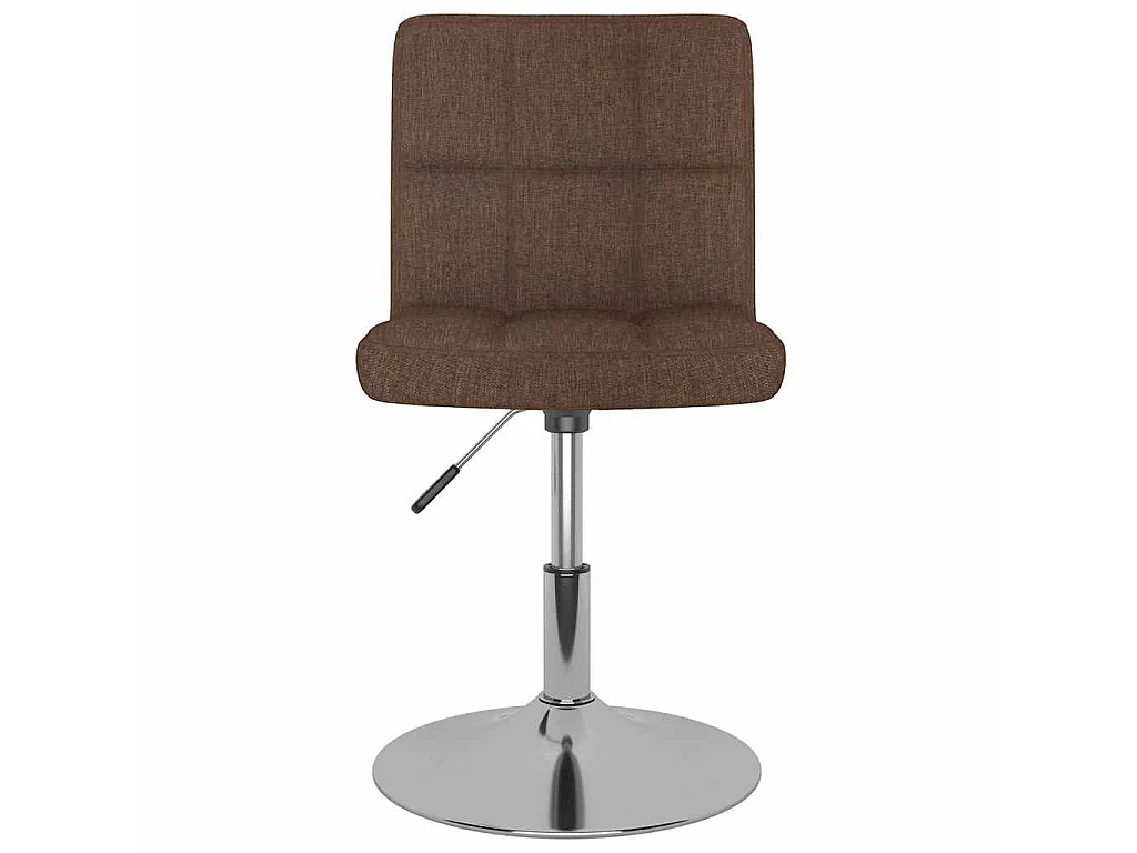 Chaises pivotantes à manger lot de 6 marron tissu