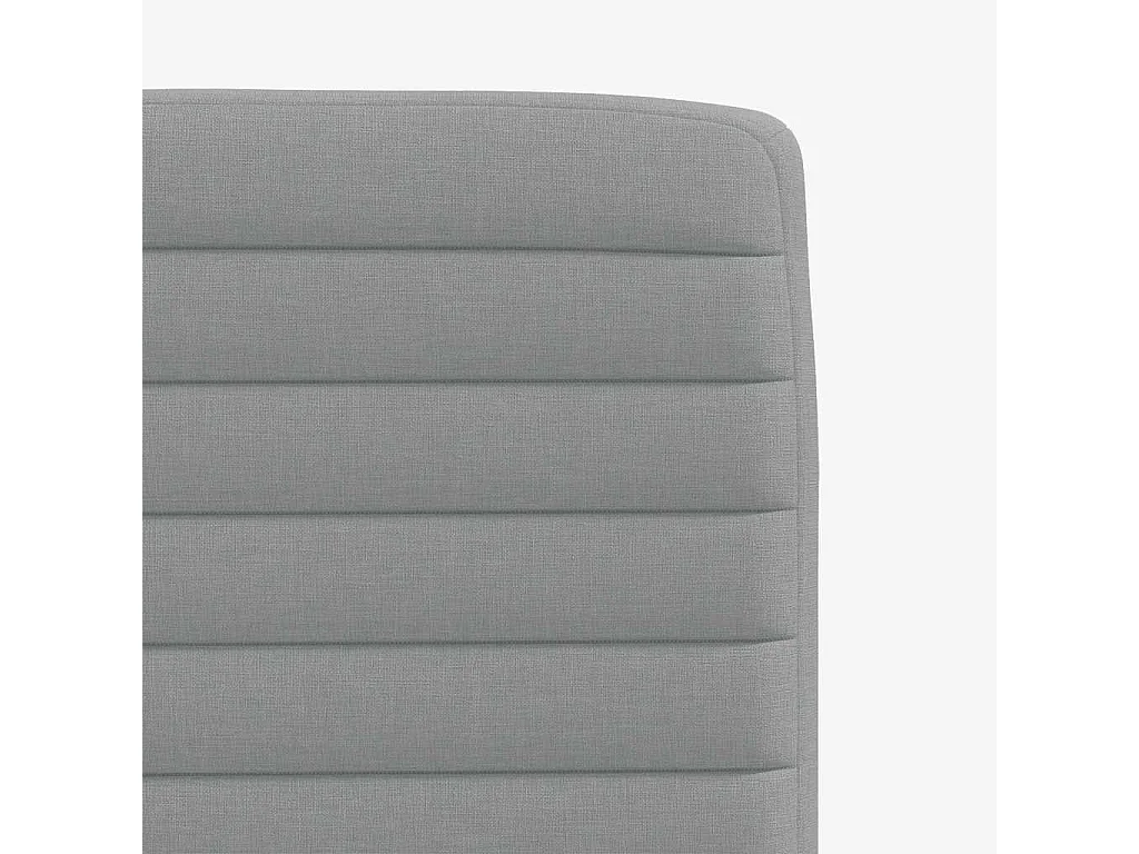 Chaises à manger lot de 4 gris clair tissu