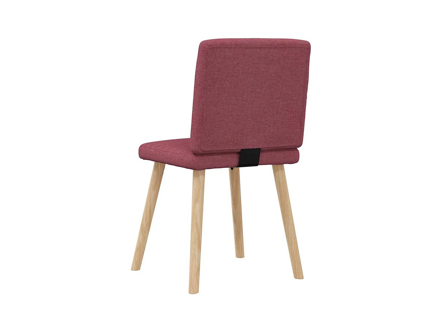 Chaises à manger lot de 6 rouge bordeaux tissu