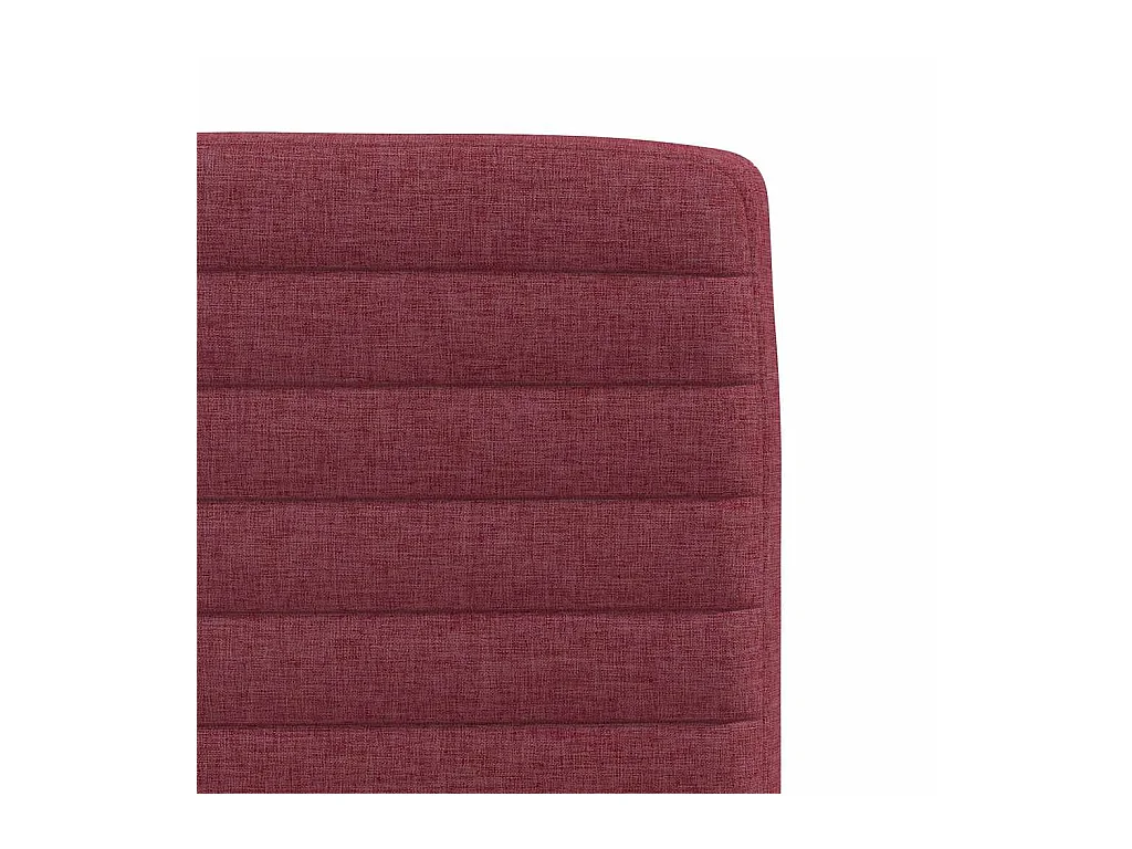 Chaises à manger lot de 6 rouge bordeaux tissu