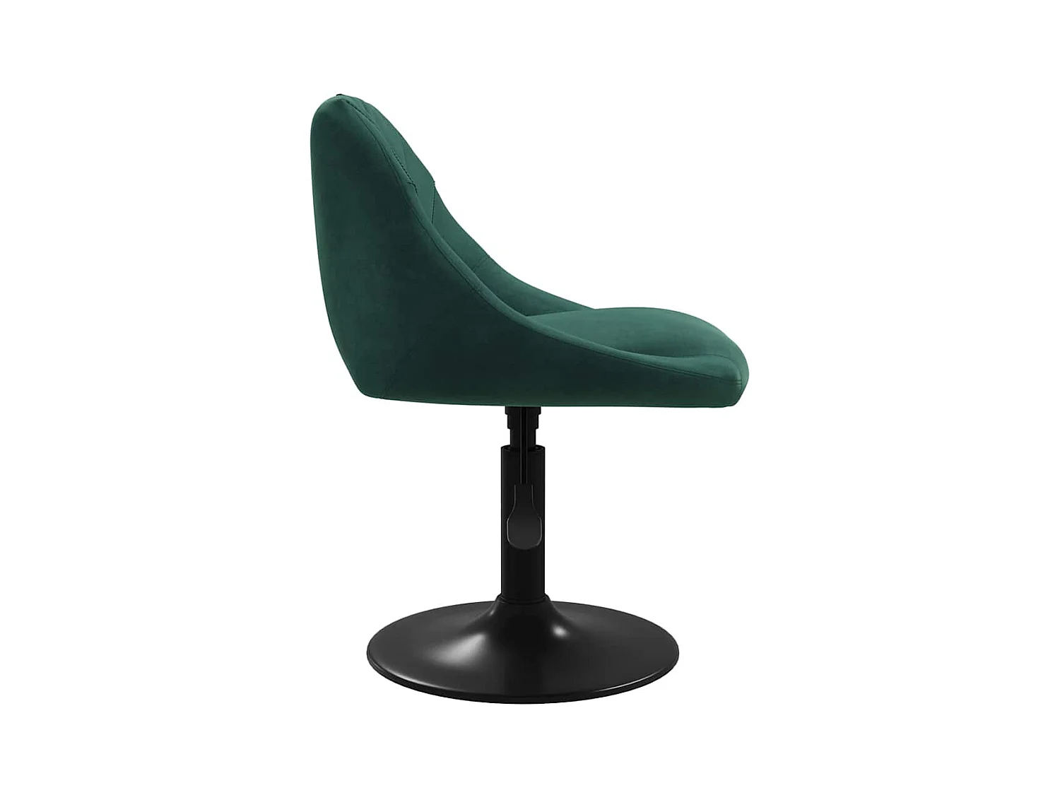 Chaises pivotantes à manger lot de 2 vert foncé velours