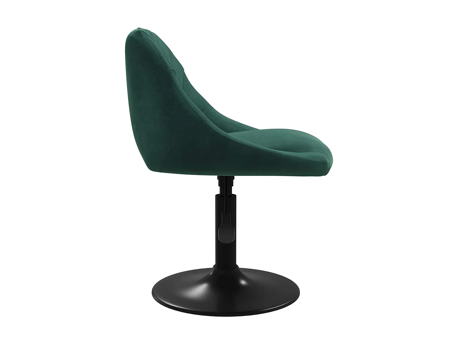 Chaises pivotantes à manger lot de 2 vert foncé velours