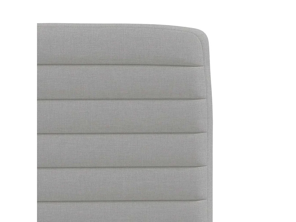 Sillas de comedor 6 uds tela gris nube