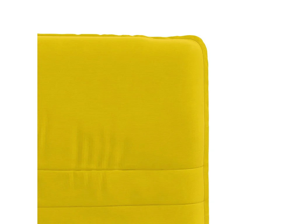 Chaises à manger lot de 6 jaune velours