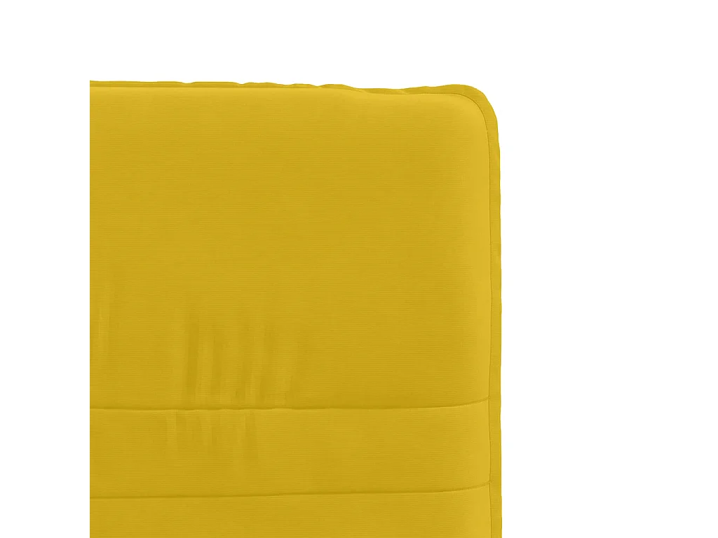 Chaises à manger lot de 6 jaune velours