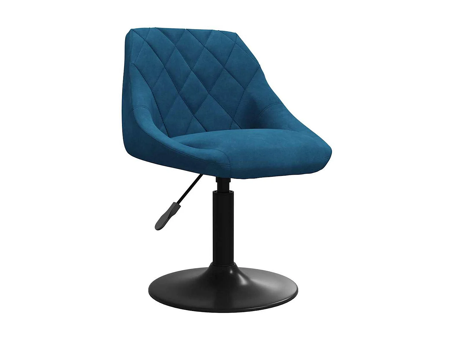 Chaise de salle à manger Bleu Velours