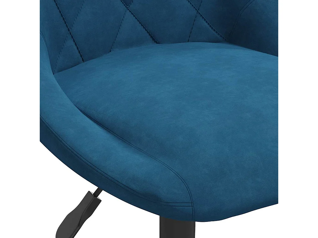 Chaise de salle à manger Bleu Velours
