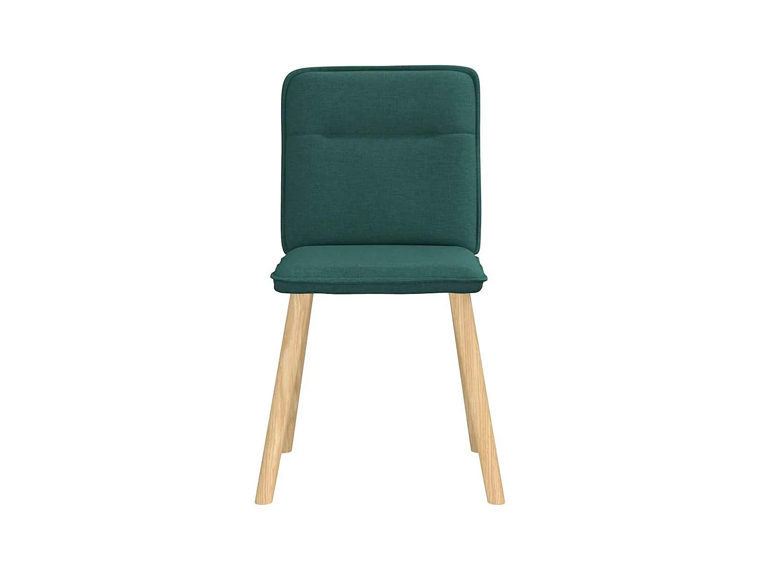 Sillas de comedor 4 unidades tela verde oscuro