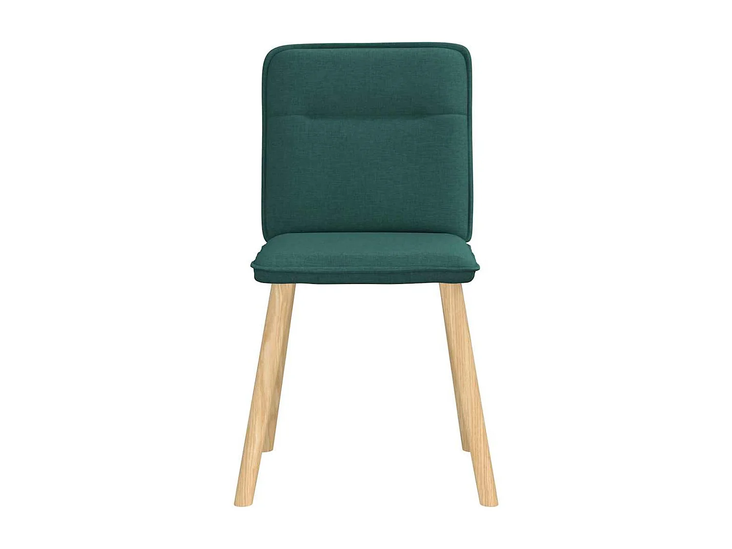 Sillas de comedor 4 unidades tela verde oscuro