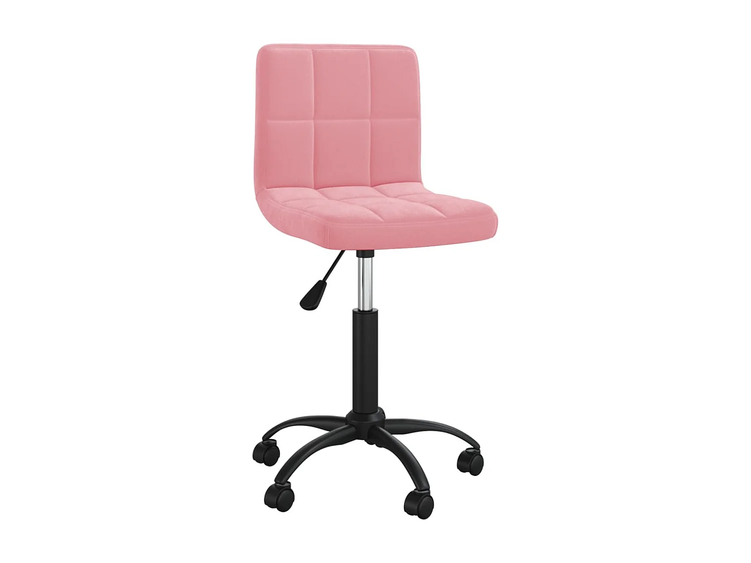 Eetkamerstoel draaibaar fluweel roze