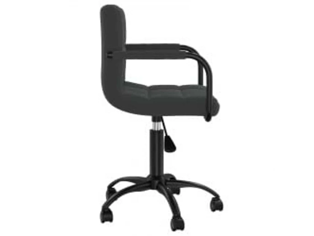 Chaises pivotantes à manger lot de 6 noir velours