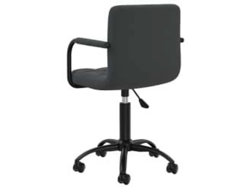 Chaises pivotantes à manger lot de 6 noir velours
