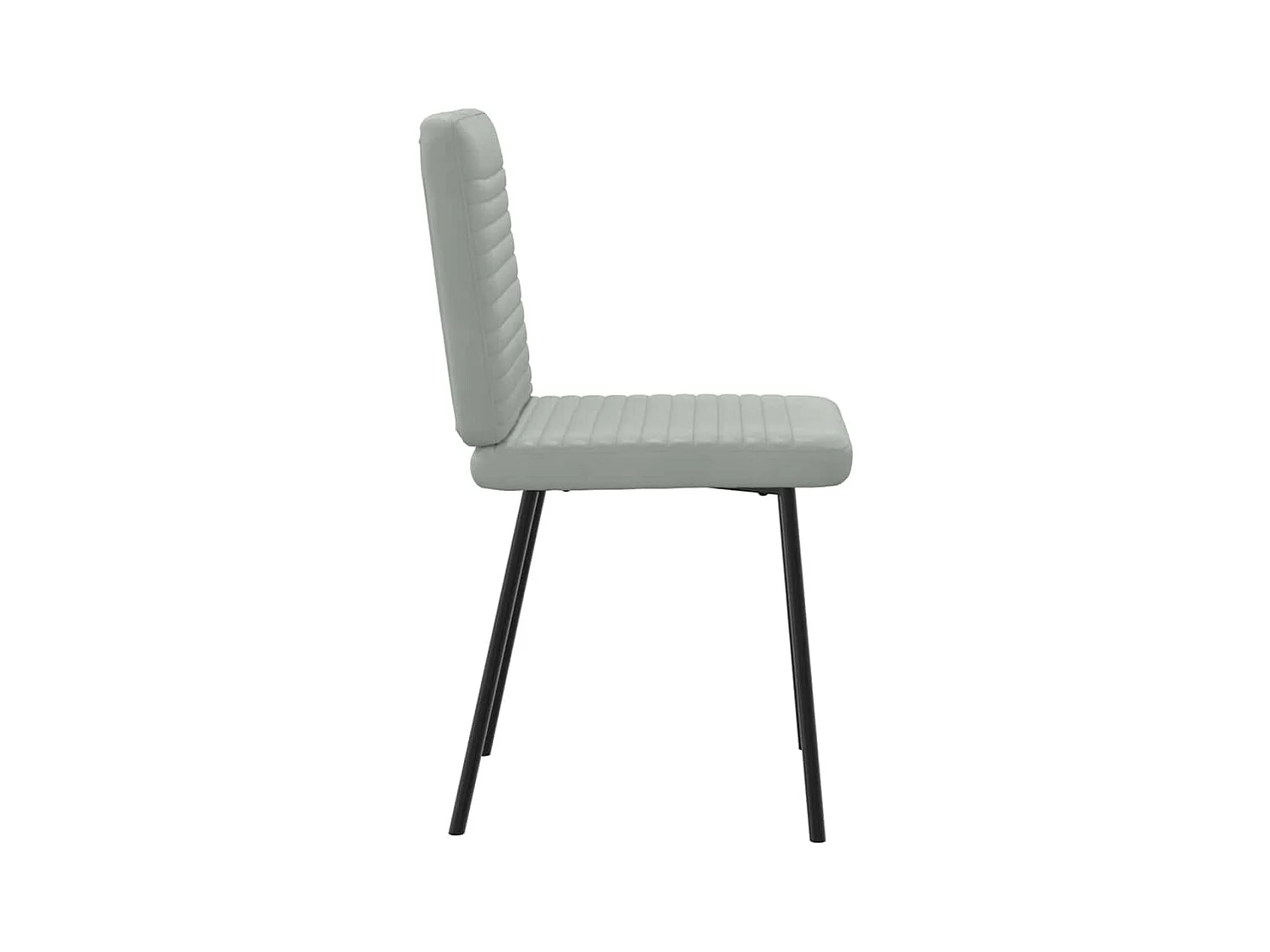 Chaises à manger lot de 2 Gris clair Velours