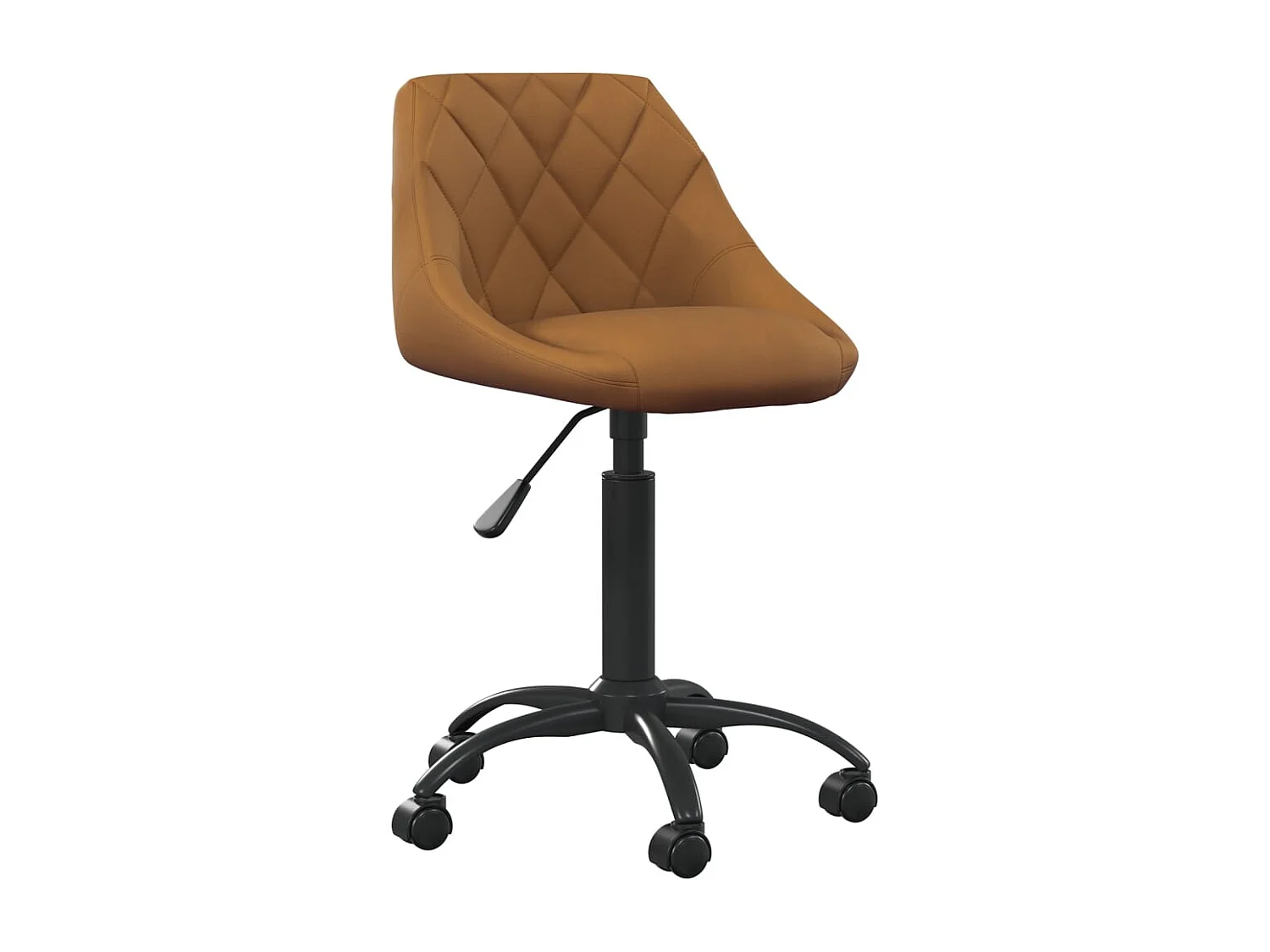 Chaise de salle à manger Marron Velours