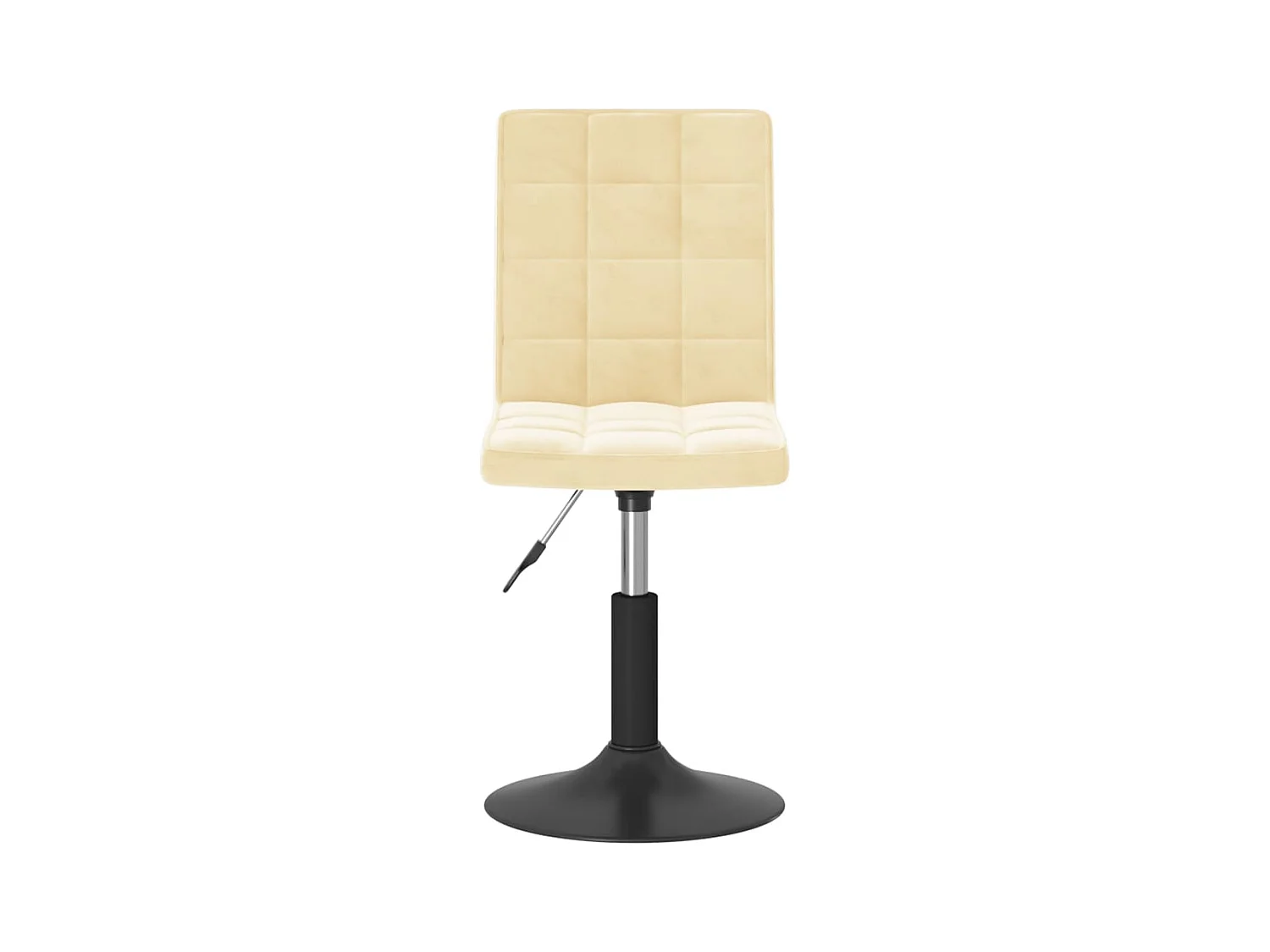 Cadeiras de jantar giratórias 6 pcs veludo cor creme