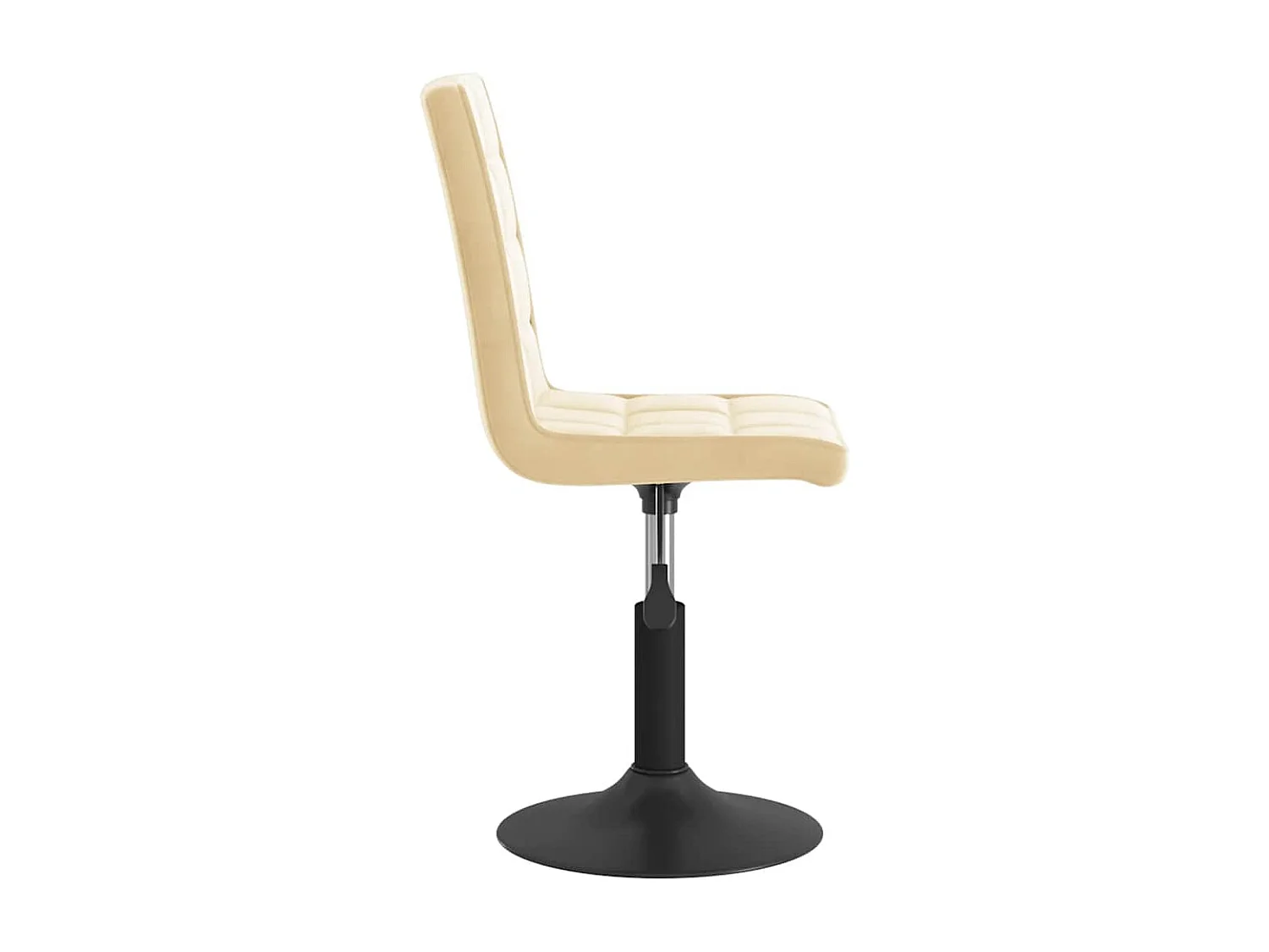 Chaises pivotantes à manger lot de 6 crème velours