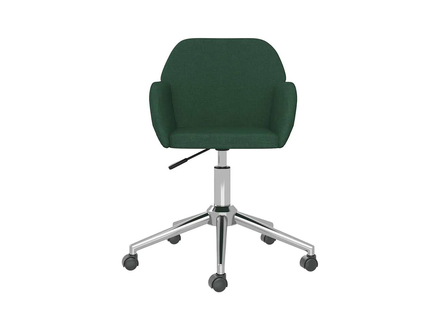 Sillas de comedor giratorias 2 unidades tela verde oscuro