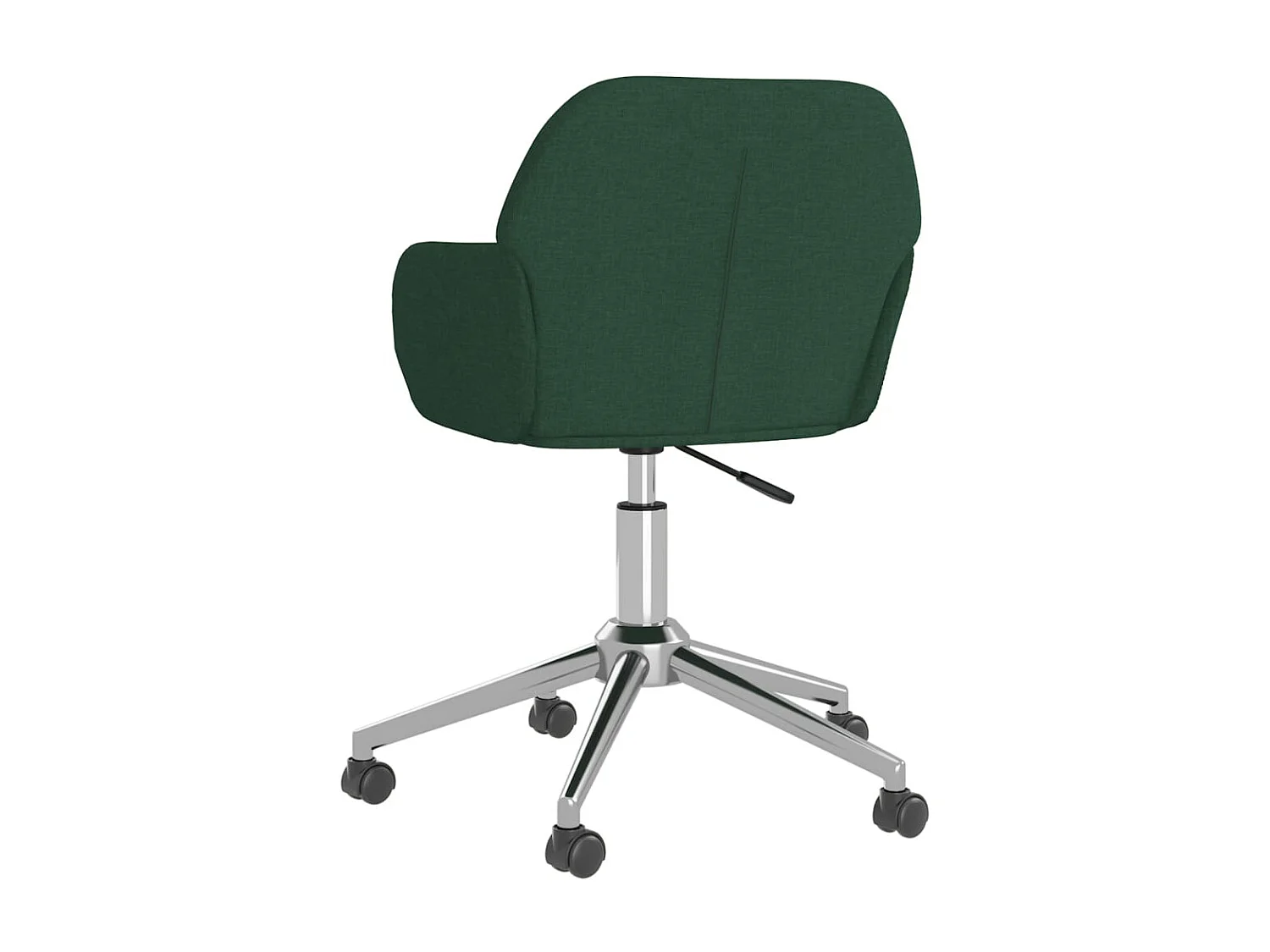 Sedie da Pranzo Girevoli 2 pz Verde Scuro in Tessuto