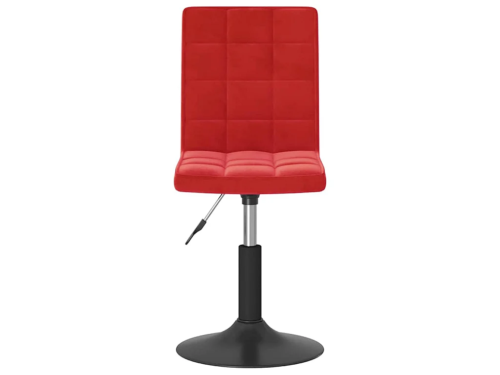 Cadeiras de jantar giratórias 2 pcs veludo vermelho tinto