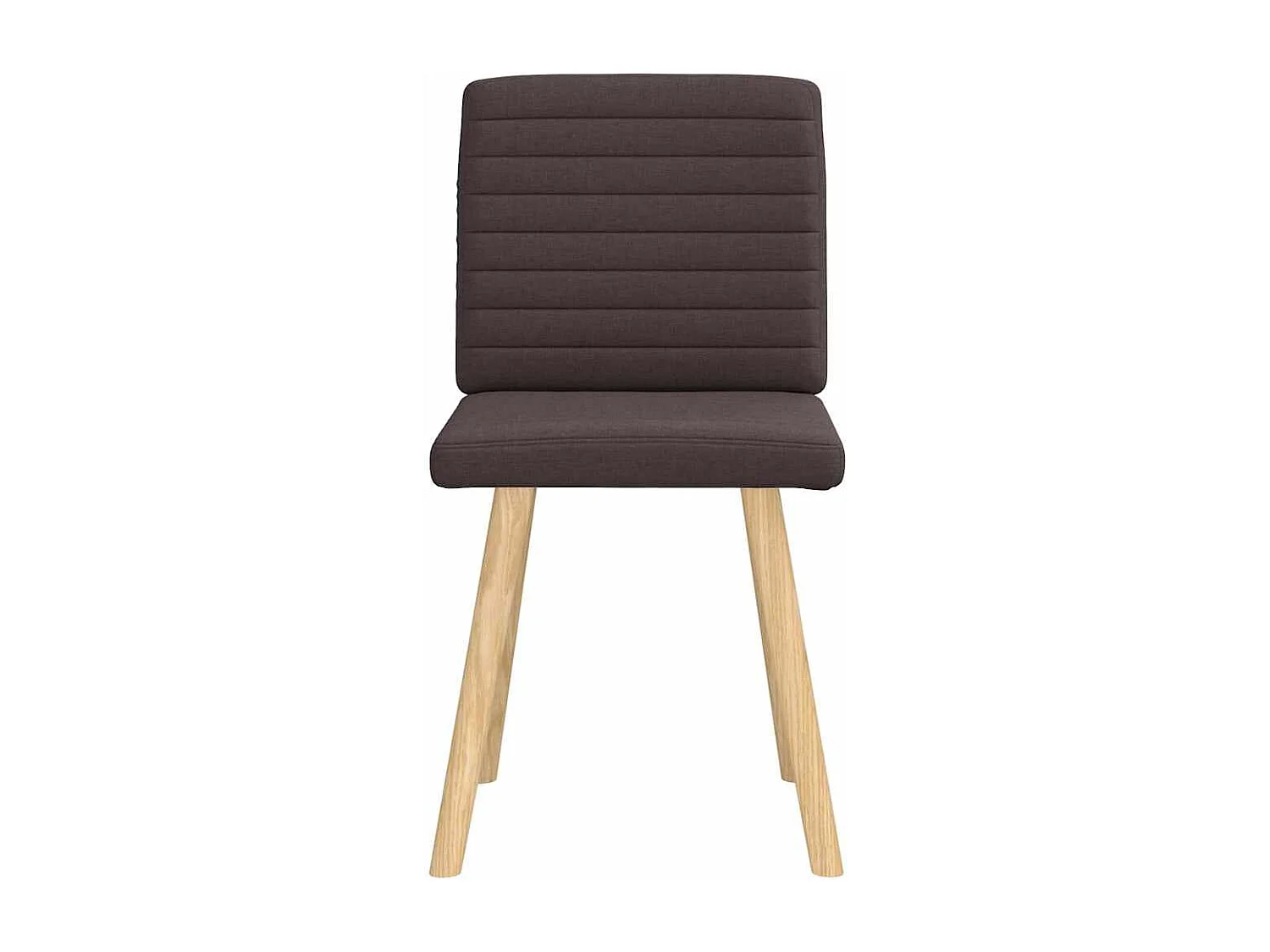 Eetkamerstoelen 2 st stof donkerbruin