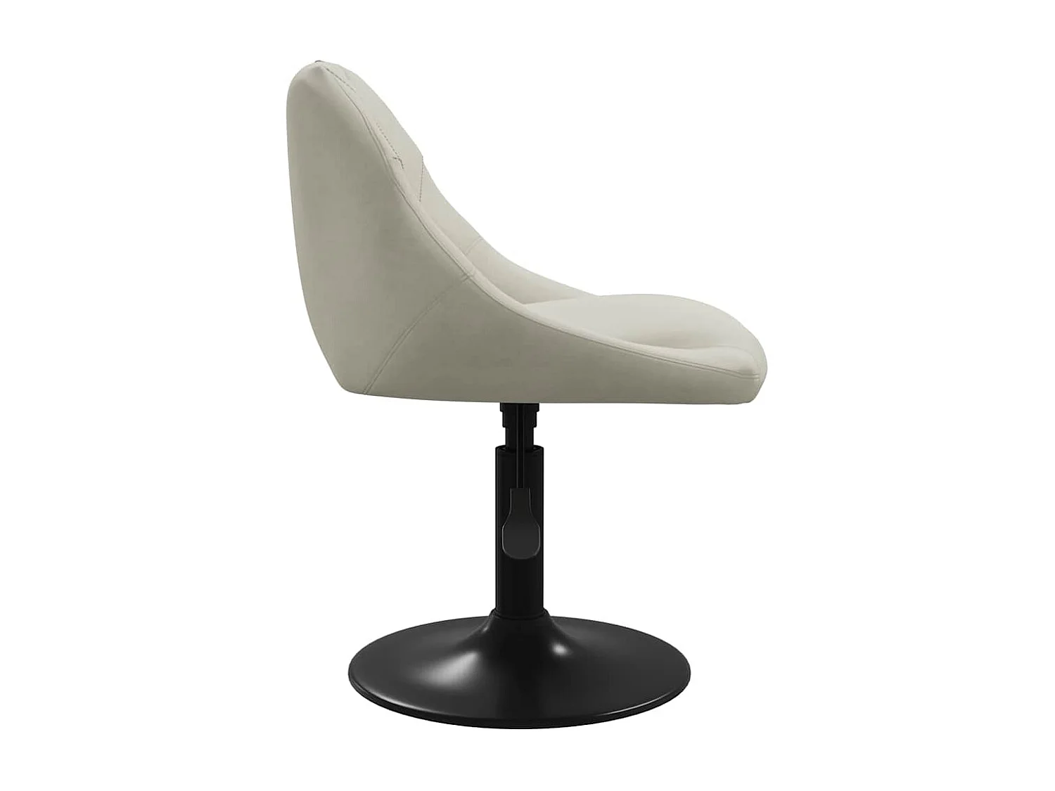 Chaises pivotantes à manger lot de 2 Crème Velours