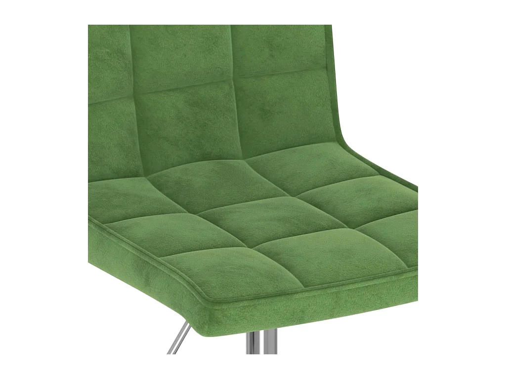 Chaises pivotantes à manger lot de 4 vert foncé velours