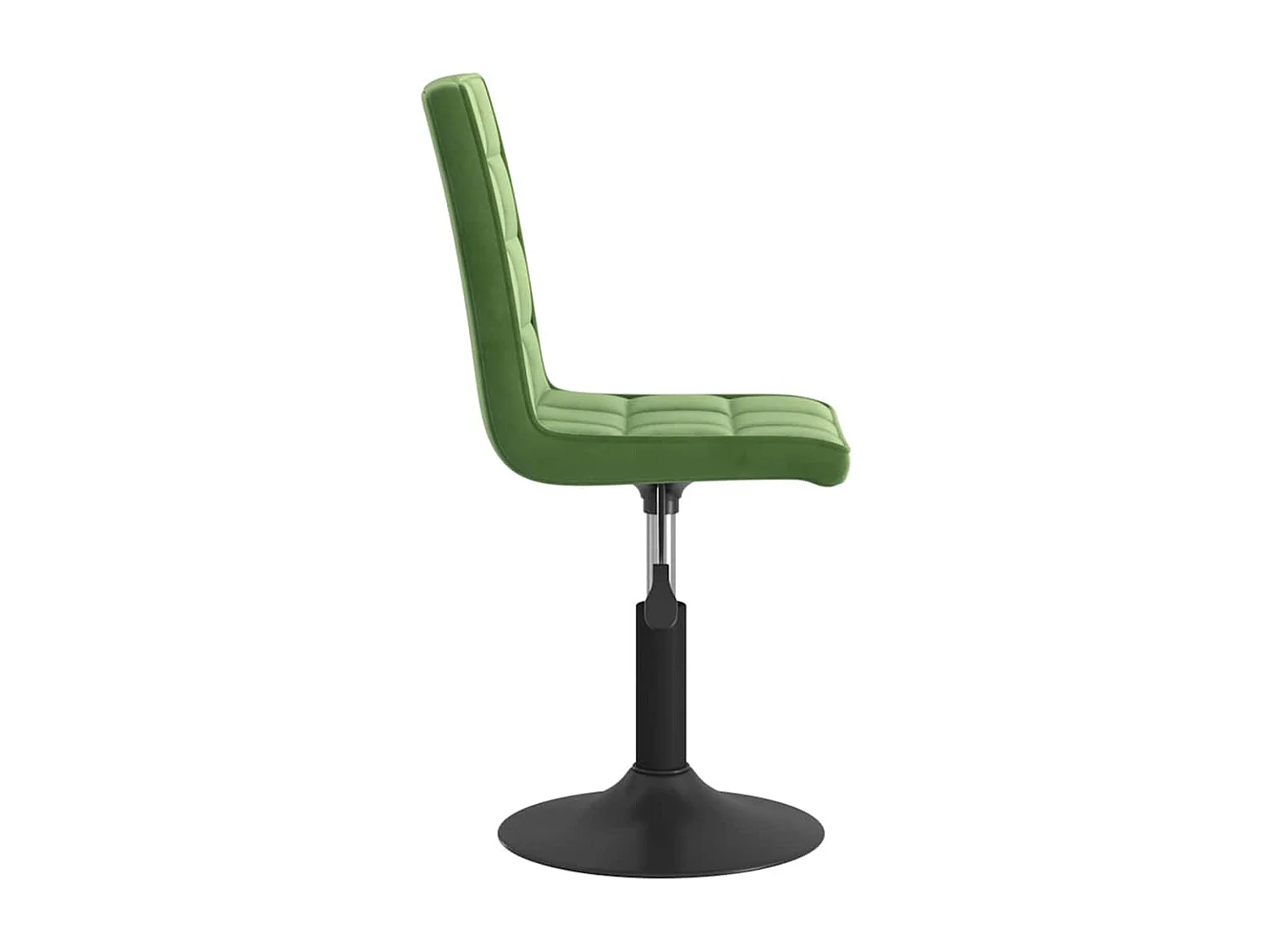 Chaises pivotantes à manger lot de 4 vert foncé velours