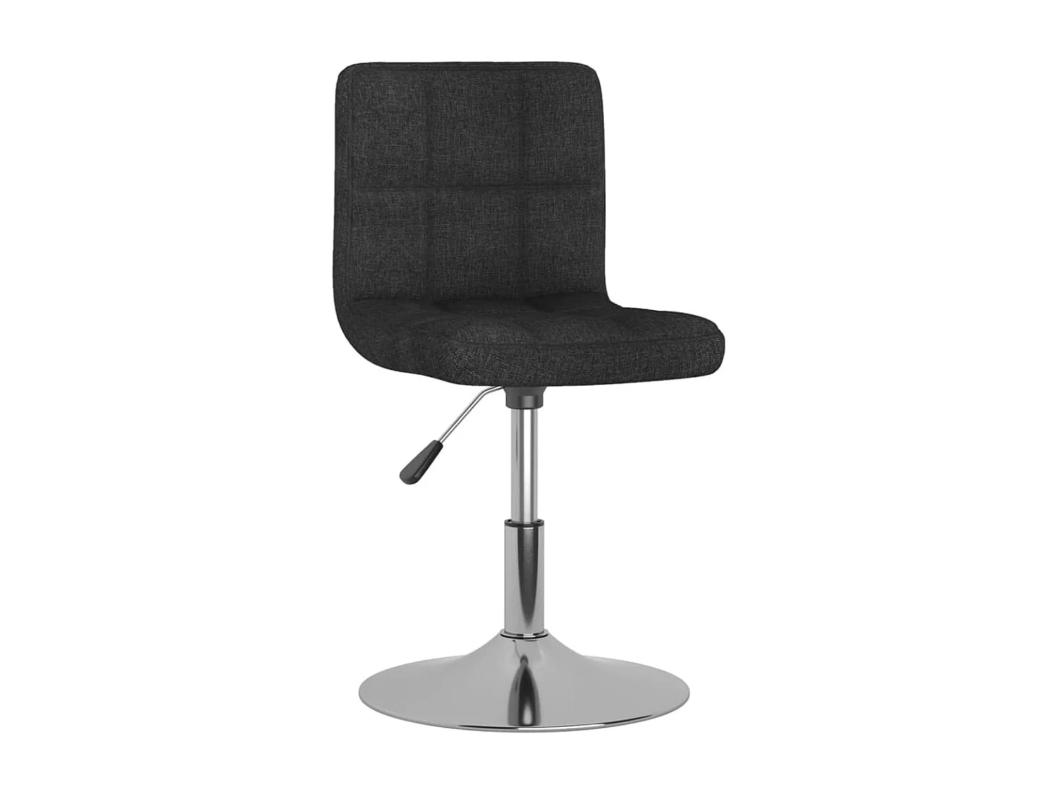Chaises pivotantes à manger lot de 4 Noir Tissu