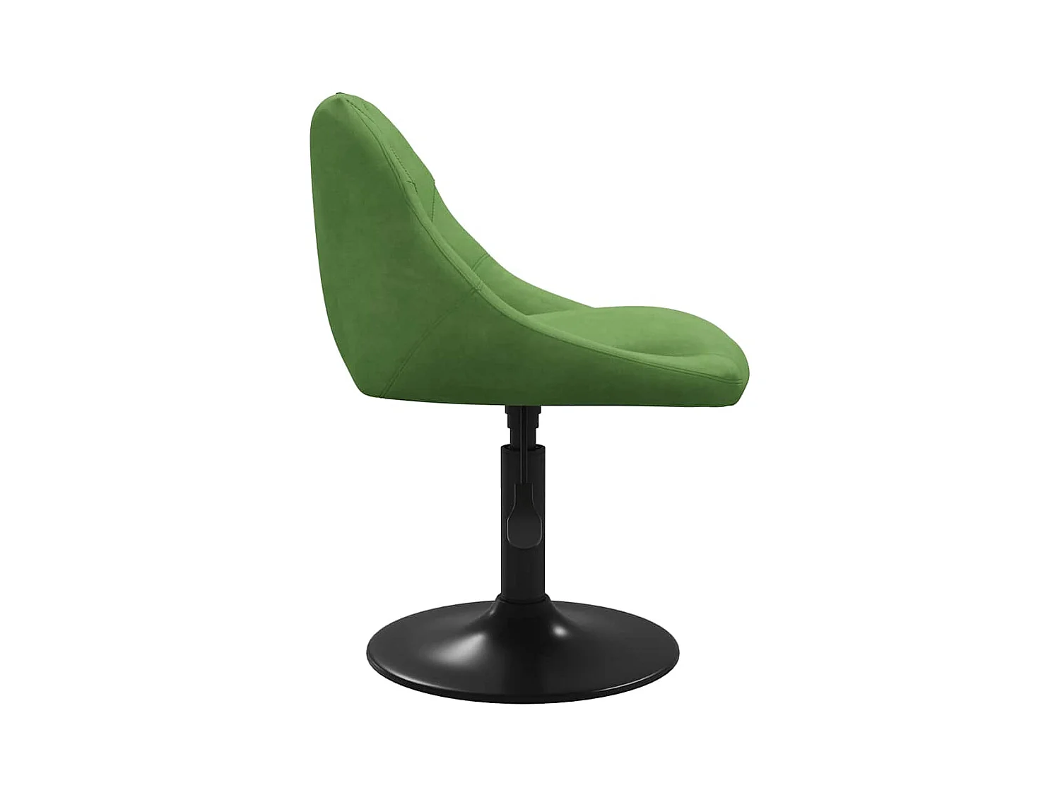 Chaise de salle à manger Vert clair Velours