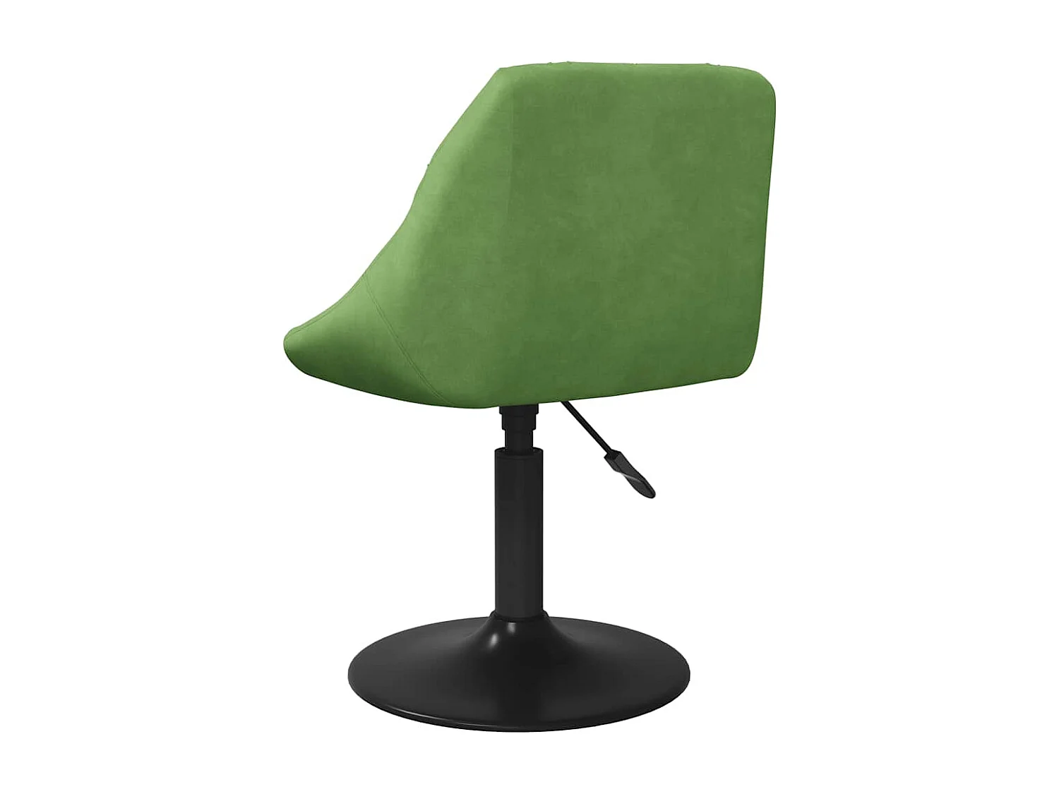 Sedia da Pranzo Verde Chiaro in Velluto